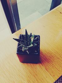 Close-up of food on table