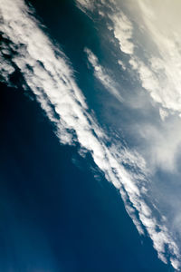 Low angle view of sea against sky