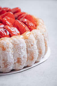 Close-up of dessert in plate