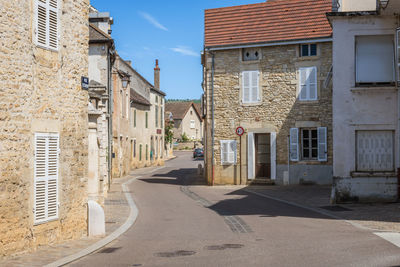 Walking cat on the street in meursault, burgundy, france.