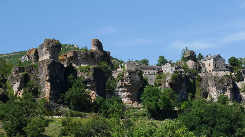 Low angle view of castle against sky