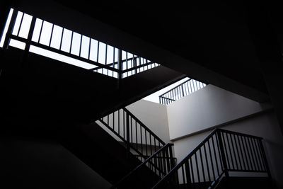 Low angle view of staircase in building