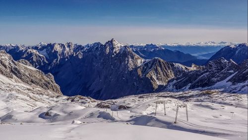 Skiing area / mountain zugspitze