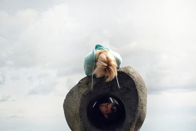 Couple playing outdoors