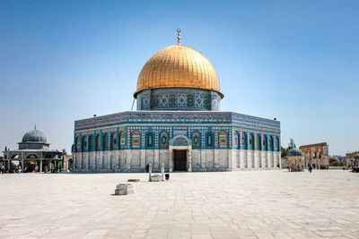 View of historical building against clear sky