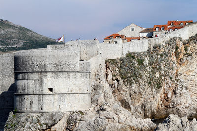 View of fort against sky