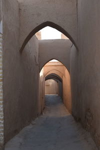 Empty corridor of building