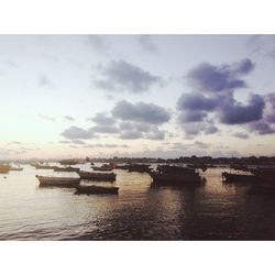 Boats in sea