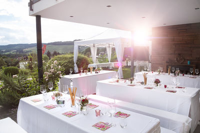 Summer party at home, interior