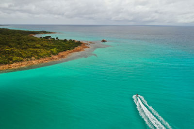 Pristine green water bay