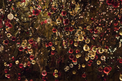 Full frame shot of christmas decorations