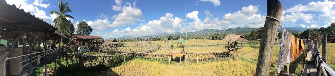 Panoramic view of landscape against sky