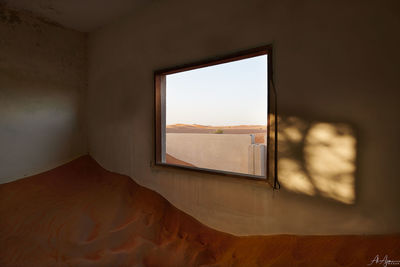 Close-up of window at home