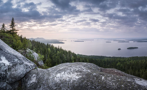 Scenic view of lake