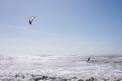 Tourists enjoying in sea
