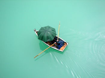 Boats in river