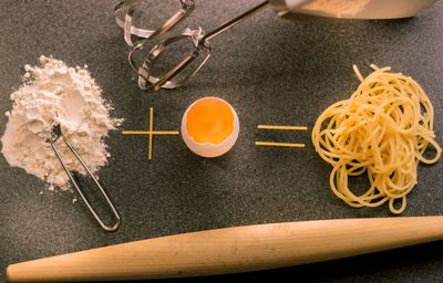 Close-up of food on table