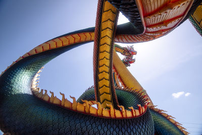 Low angle view of ferris wheel against sky