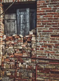 Full frame shot of old building