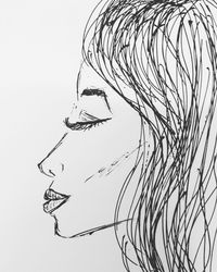 Low angle view of text against white background