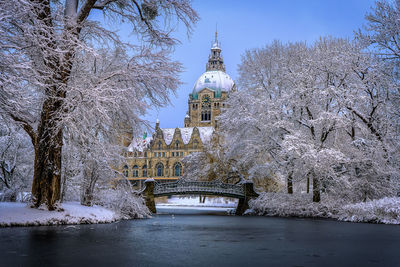 New town hall, hannover in winter