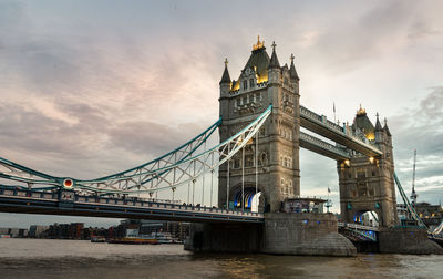 Bridge over river against sky