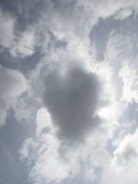 Low angle view of clouds in sky