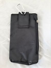 High angle view of bag on white background