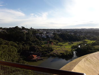 Scenic view of landscape against cloudy sky