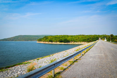 Scenic view of road against sky