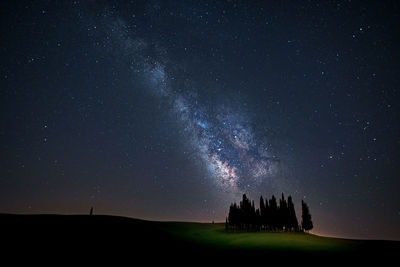 Scenic view of sky at night