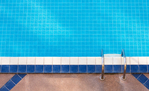 High angle view of swimming pool