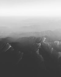 High angle view of landscape against sky