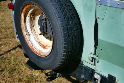 Close-up of car