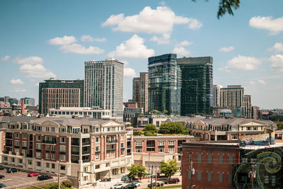 View of buildings at the baltimore harbor