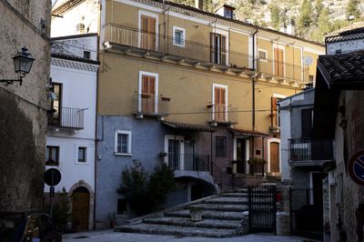 Alley amidst houses