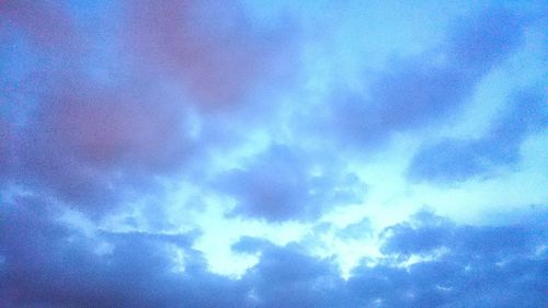 Low angle view of cloudy sky