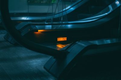 Close-up of illuminated car