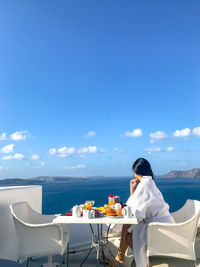 Breakfast with caldera view