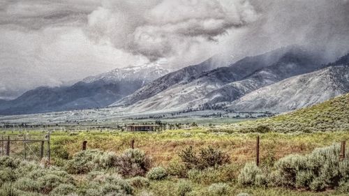 Scenic view of landscape against sky