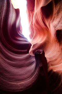 Low angle view of antelope canyon