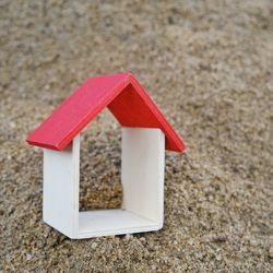 Close-up of model house