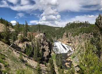 Gibbon falls, yellowstone national park, usa