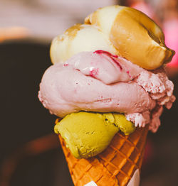 Close-up of ice cream