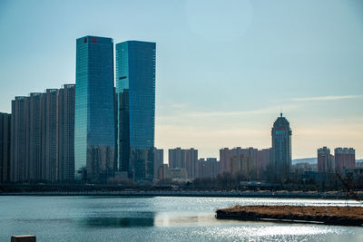 Twin tower of taiyuan city