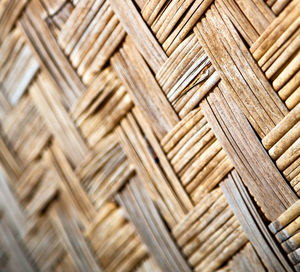 Full frame shot of wicker basket