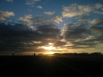 Road at sunset