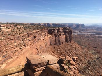 View of rock formations