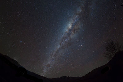 Low angle view of star field