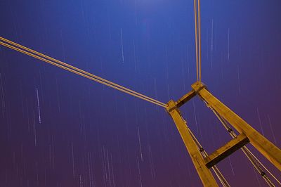 Low angle view of sky at night